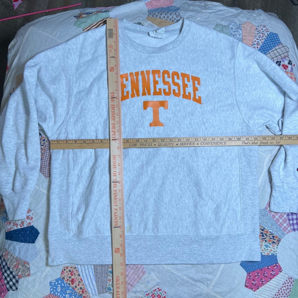 Champion Reverse Weave Tennessee Volunteers Sweatshirt Mens XL Grey Pullover - Picture 4 of 5